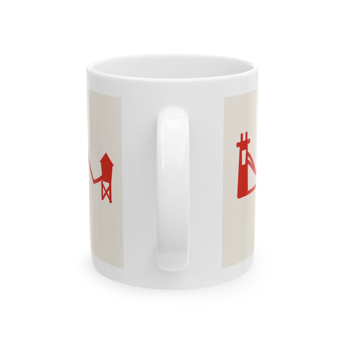 Pagi, New York Ceramic Coffee Mug — Retro Kopi To Go Design (11oz/15oz)